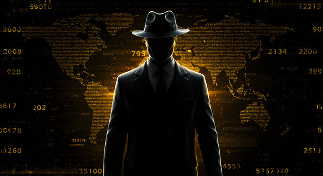 Mysterious Global Agent: A Silhouette in the Digital Age