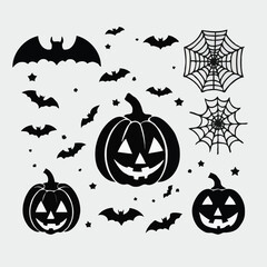 halloween background with pumpkin