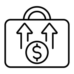 Portfolio Growth Outline Icon