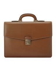Elegant Brown Leather Briefcase Professional Portfolio Bag for Business Meetings and Travel