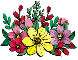 bouquet of colorful flowers