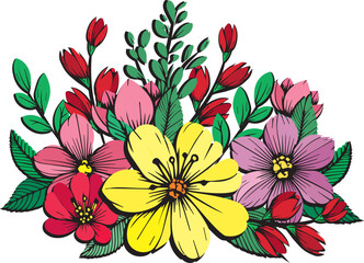 bouquet of colorful flowers