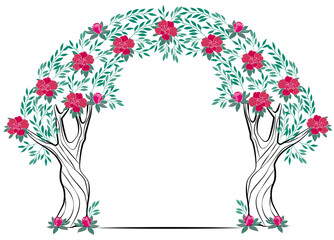circular frame tree
