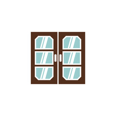 Stylish Glass Doors Illustration, a Portal to Elegance and Modern Design