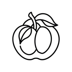 vector illustration of an apple
