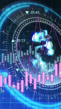 Animated video depicts money's impact on the world with a rotating dollar sign.