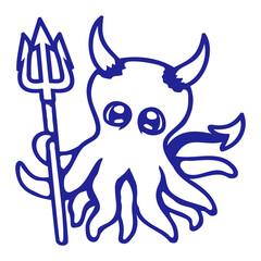 Octopus Devil Hell Satan Evil Purgatory Naughty