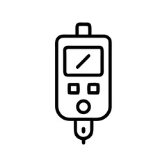 Glucometer device for blood sugar monitoring in medical setting, timelapse  