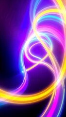 Abstract Colorful Light Trails
