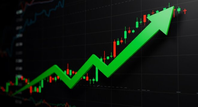 Stock Market Candlestick Chart on Computer Monitor.
Financial Data Analysis for Trading and Investment.
Close-up of Forex or Crypto Trading Platform.
Technical Analysis of Market Trends on Screen