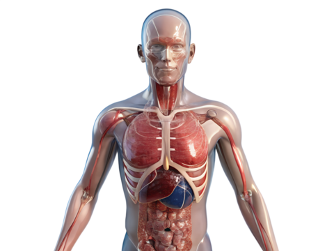 human body anatomy - Powered by Adobe