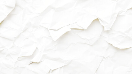 Obraz premium Blank white crumpled and creased paper poster The texture of white paper is crumpled. Background for various purposes.