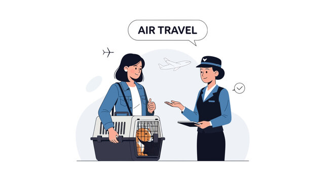 Smooth Journey Anxious Pet Travel Adventure with Caring Assistance at the Airport