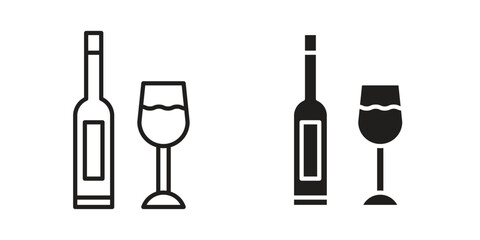 Vodka icon symbol concept. Icons for web and mobile.