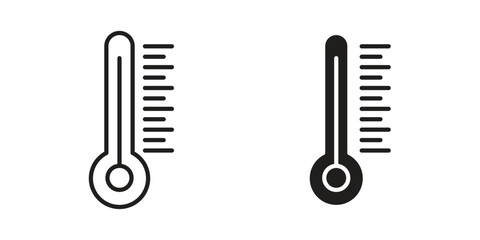 Thermometer icon symbol concept. Icons for web and mobile.