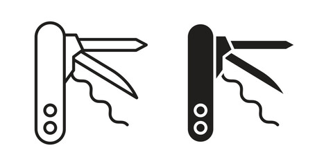 Swiss Knife icon symbol concept. Icons for web and mobile.