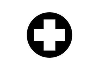 Timeless Medical Cross Icon for Healthcare Graphic Collections