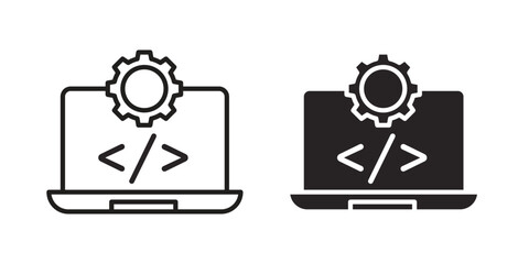 Software Engineering icon symbol concept. Icons for web and mobile.
