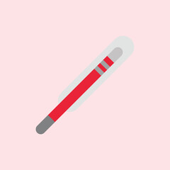 Image of a pregnancy test kit with two red lines on a pink background, symbolizing a positive pregnancy result, suitable for health, pregnancy, and family content.