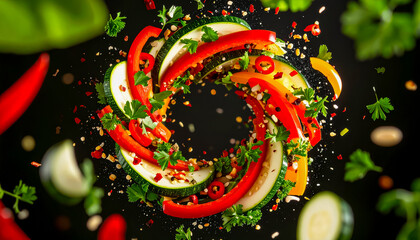 abstract vegetables background