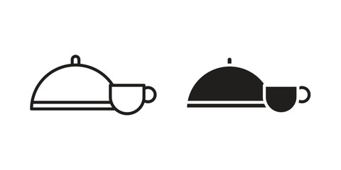 Room service icon symbol concept. Icons for web and mobile.