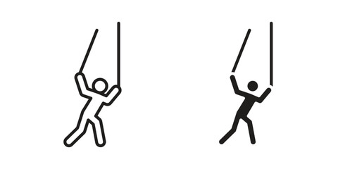 Puppet icon symbol concept. Icons for web and mobile.