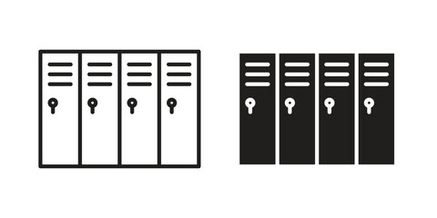 Locker icon symbol concept. Icons for web and mobile.