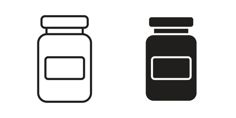 Jar icon symbol concept. Icons for web and mobile.