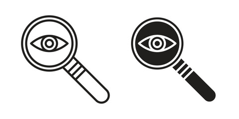 Investigation icon symbol concept. Icons for web and mobile.