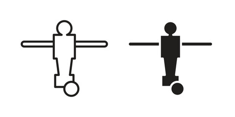 Foosball icon symbol concept. Icons for web and mobile.