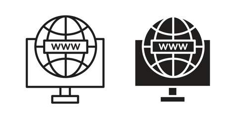 Domain icon symbol concept. Icons for web and mobile.