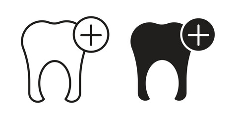 Dental insurance icon symbol concept. Icons for web and mobile.