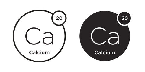 Calcium icon symbol concept. Icons for web and mobile.