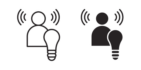 Brand awareness icon symbol concept. Icons for web and mobile.