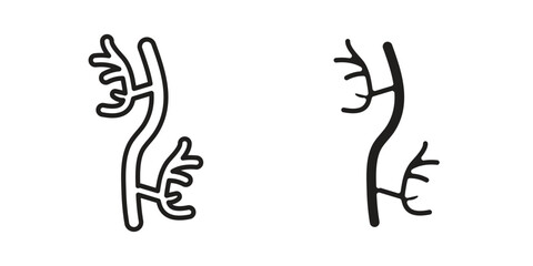 Blood vessel icon symbol concept. Icons for web and mobile.