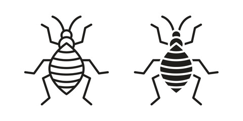 Bedbug icon symbol concept. Icons for web and mobile.