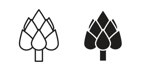 Artichoke icon symbol concept. Icons for web and mobile.