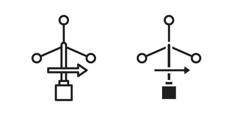 Anemometer icon symbol concept. Icons for web and mobile.