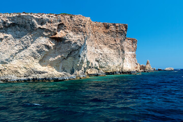 The stunning Blue Lagoon of Comino, with its crystal-clear sea and astonishing colors. Malta