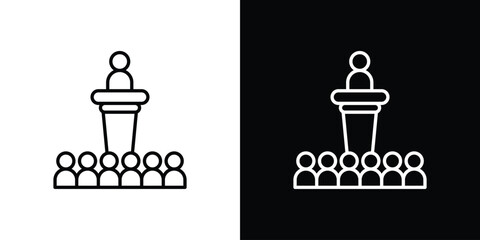 Lecture icon for Apps. Icon Design Template.