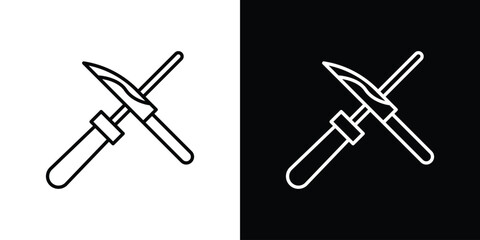 Knife sharpener icon for Apps. Icon Design Template.