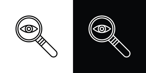 Investigation icon for Apps. Icon Design Template.