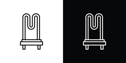 Heating element icon for Apps. Icon Design Template.