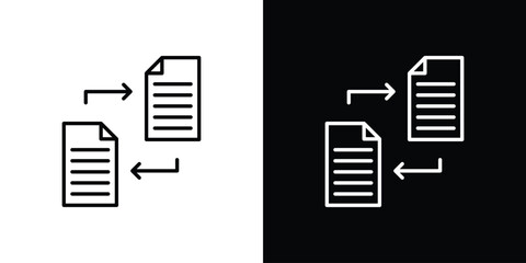 File sharing icon for Apps. Icon Design Template.