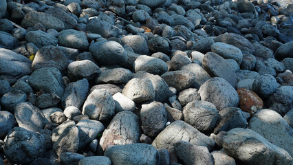 Abundant piles of rocks