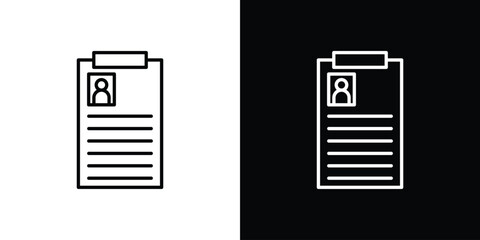 Curriculum icon for Apps. Icon Design Template.