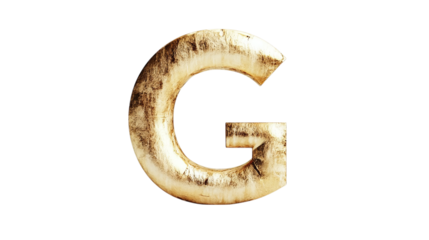 Gold Metal Text & Logo Effect Mockup isolated on transparent background 