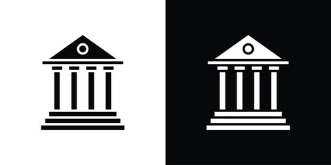 Courthouse icon symbol sign, vector, eps 10