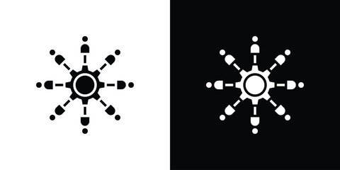 Coordinate icon symbol sign, vector, eps 10