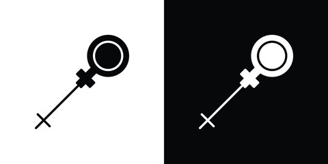 Car dipstick icon symbol sign, vector, eps 10